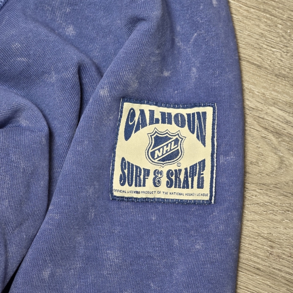 New Toronto Maple Leafs Hoodie Size XL NHL Calhoun Surf & Skate Acid Wash - Picture 3 of 7